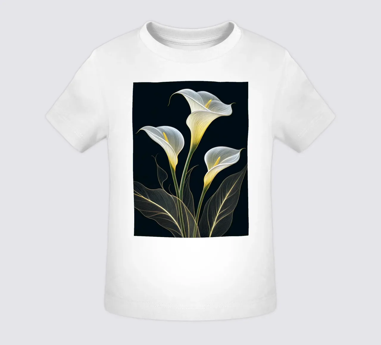Concentrarsi su un linguaggio evocativo, mettendo in risalto i fiori. maglietta neonato da Artistic-shop
