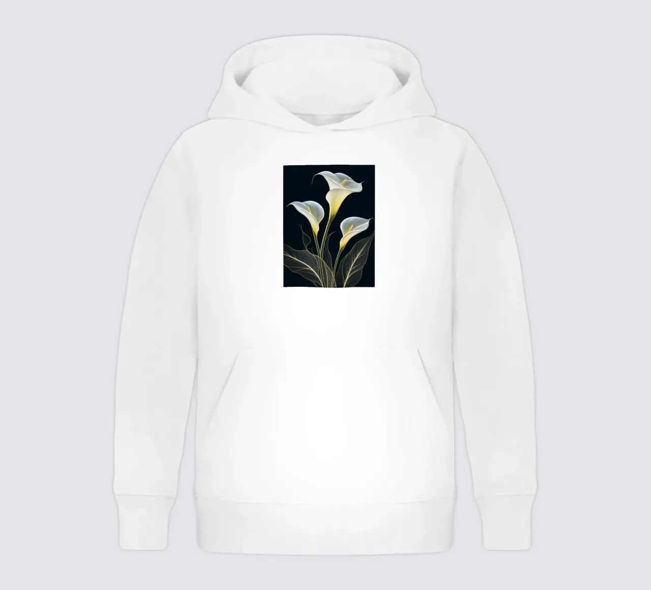 Concentrarsi su un linguaggio evocativo, mettendo in risalto i fiori. felpa bambino con cappuccio da Artistic-shop