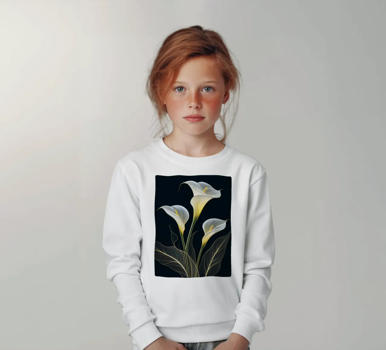 Concentrarsi su un linguaggio evocativo, mettendo in risalto i fiori. felpa bambino da Artistic-shop
