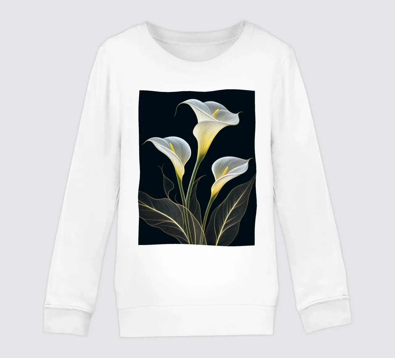 Concentrarsi su un linguaggio evocativo, mettendo in risalto i fiori. felpa bambino da Artistic-shop