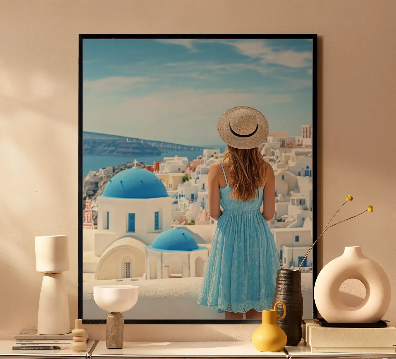 Vibrazioni di Santorini poster da PhotoVibe Decor