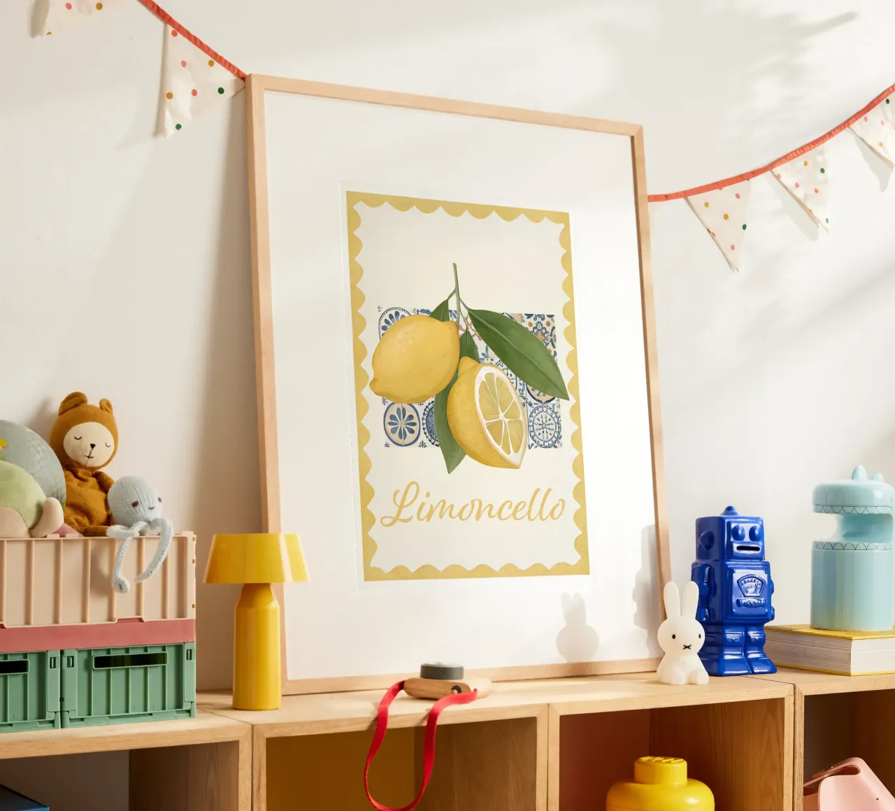 Limoncello Poster, Italian Art, Italy Poster, Amalfi Coast poster with aluminum frame by DolceVita