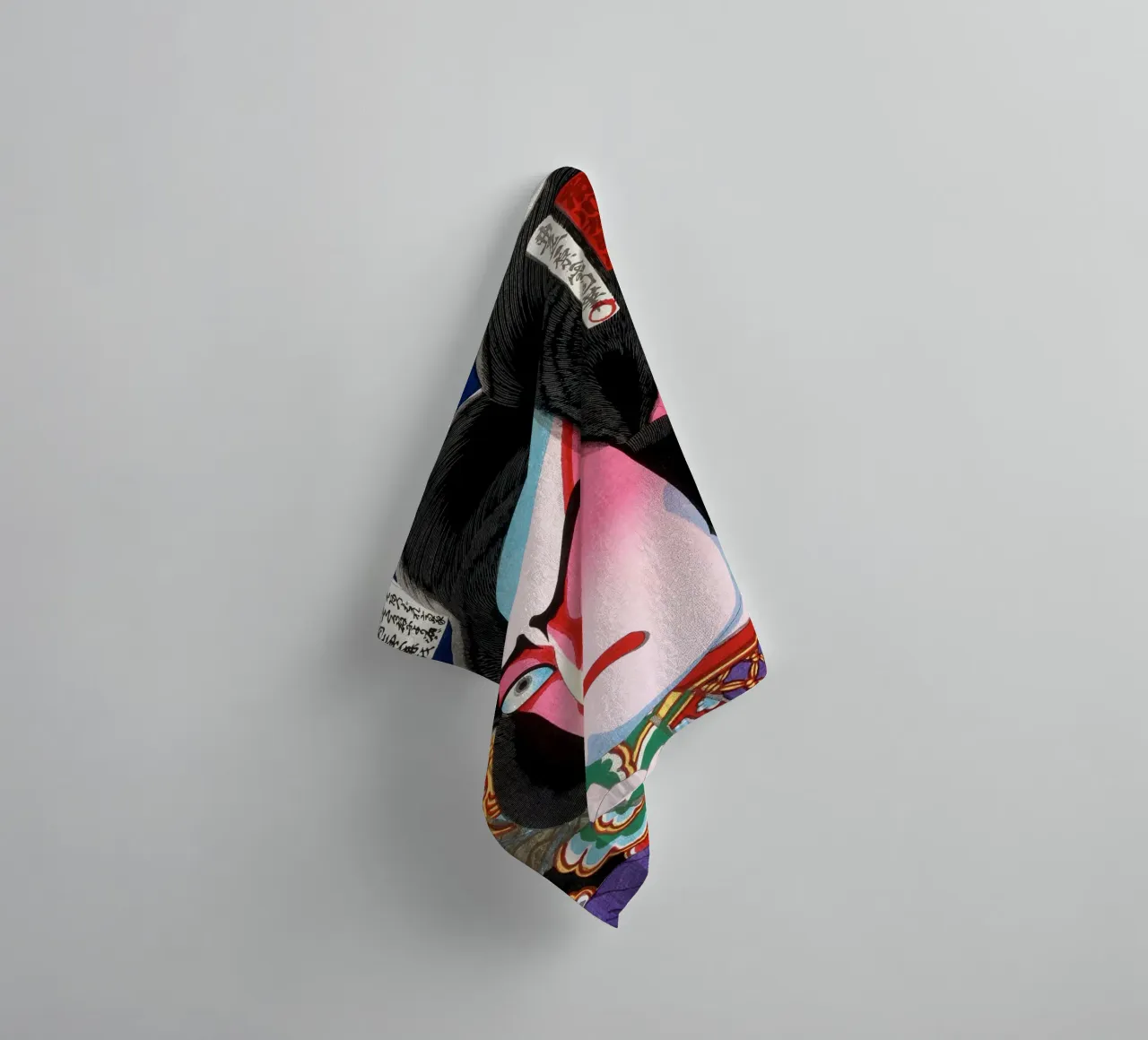 The Fierce Gaze of Kabuki Handtuch von ramosashop