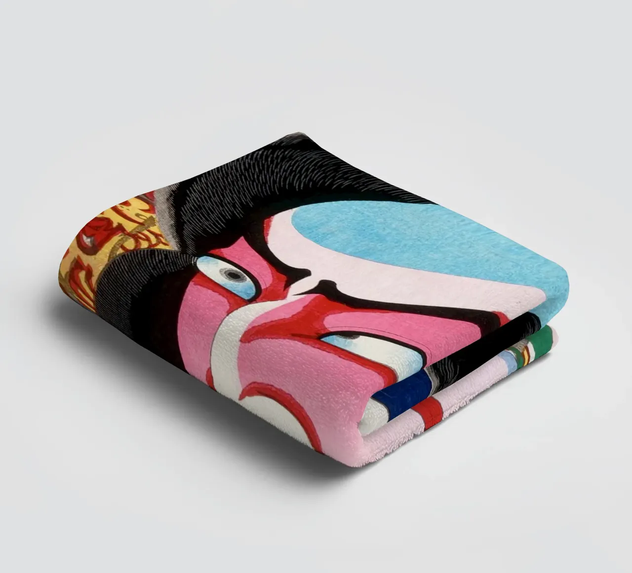 The Fierce Gaze of Kabuki Handtuch von ramosashop