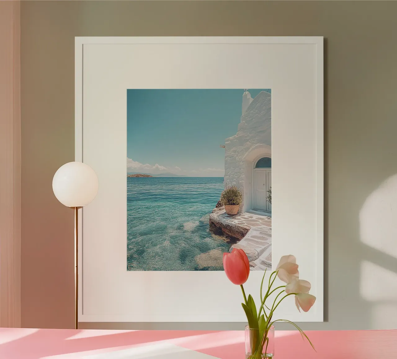 Santorini-Vibes Hahnemühle von PhotoVibe Decor