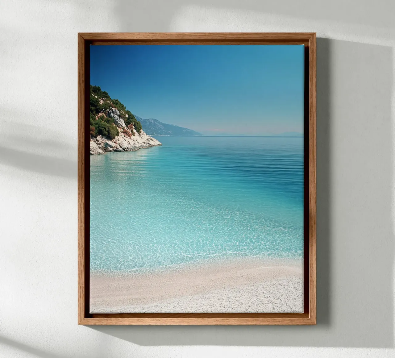 Vibrazioni di Santorini tela con Cornice a cassetta da PhotoVibe Decor