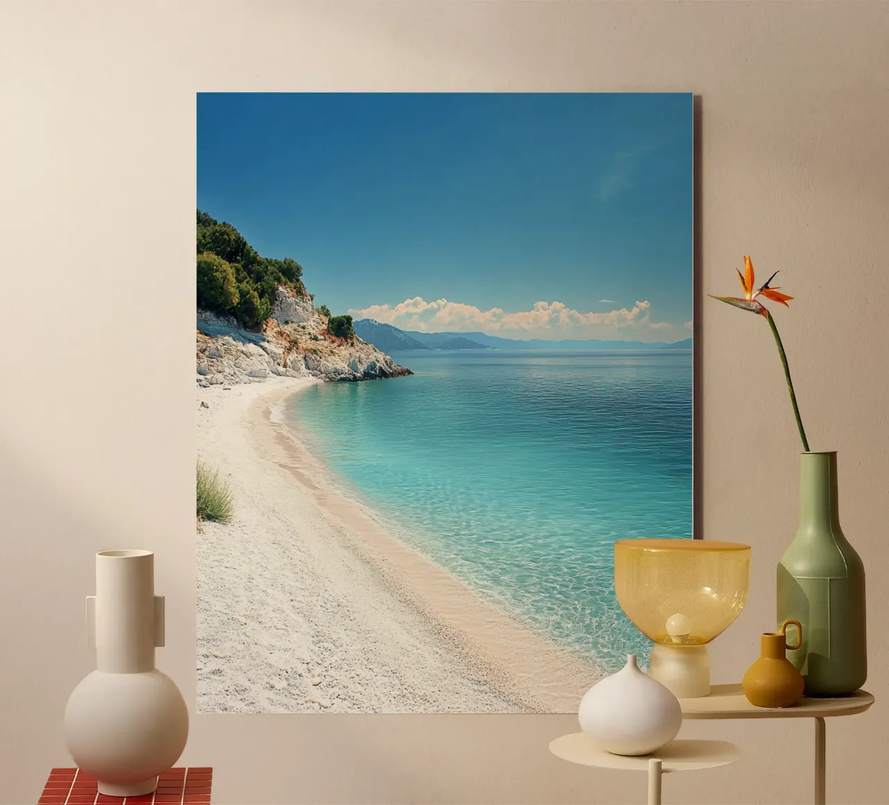 Vibrazioni di Santorini alluminio dibond da PhotoVibe Decor