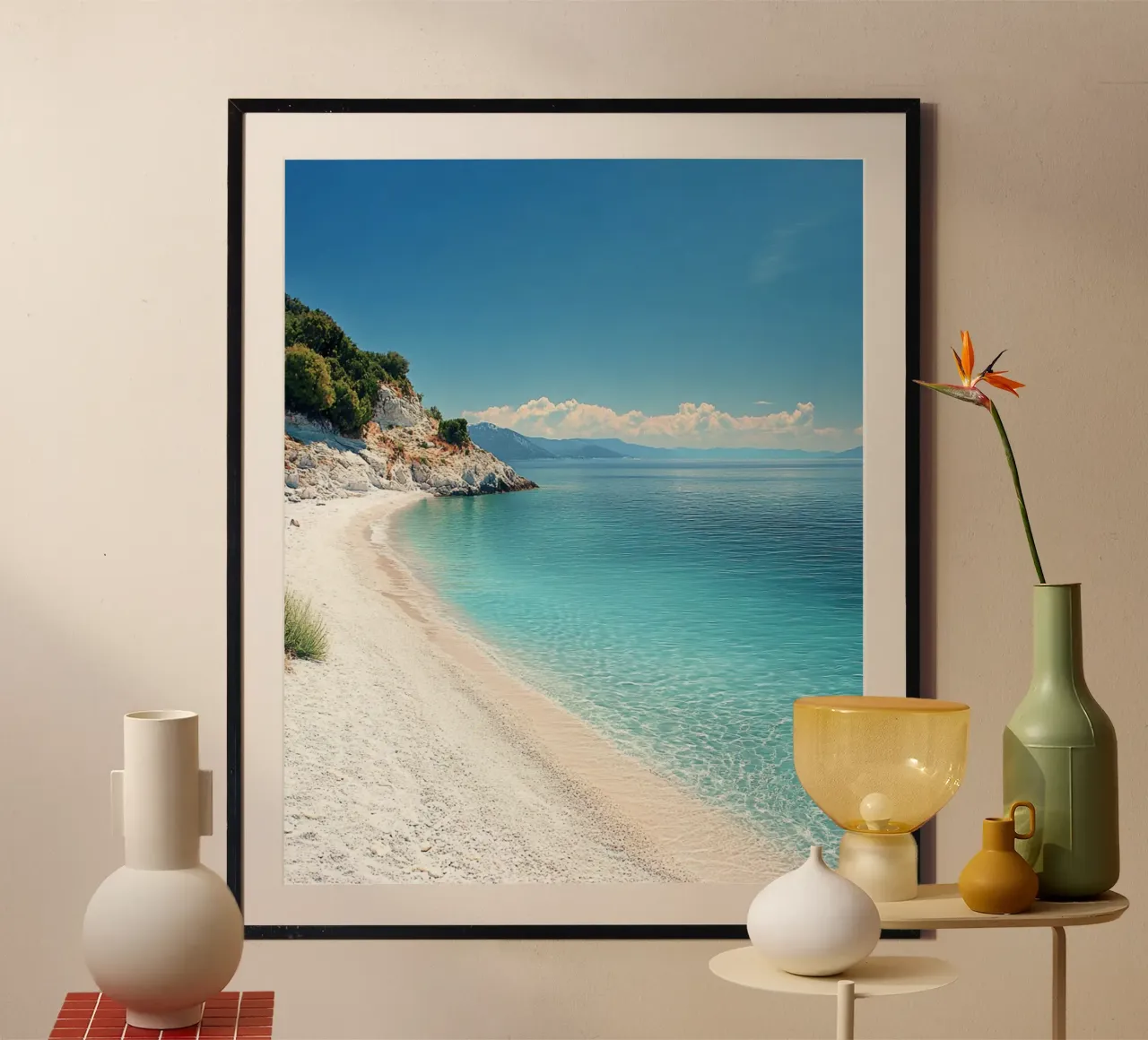 Vibrazioni di Santorini carta hahnemühle da PhotoVibe Decor
