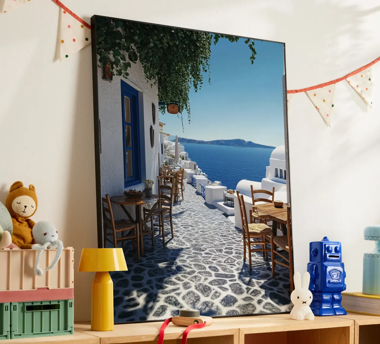 Vibrazioni di Santorini alluminio dibond da PhotoVibe Decor