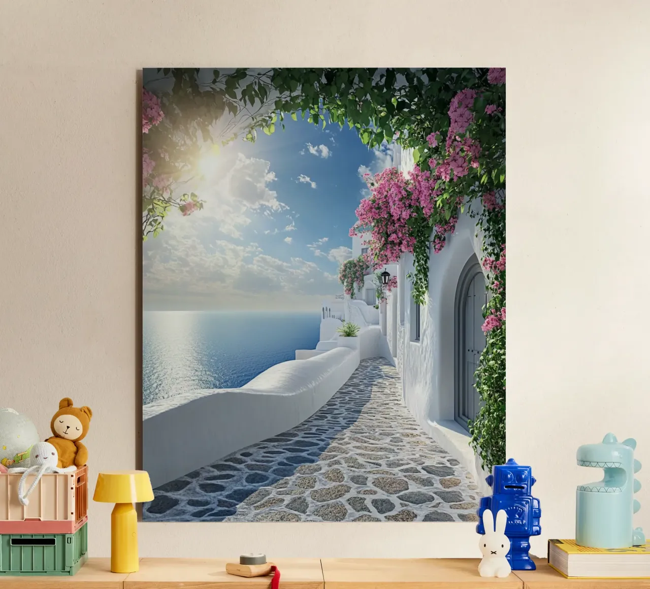 Vibrazioni di Santorini alluminio dibond da PhotoVibe Decor