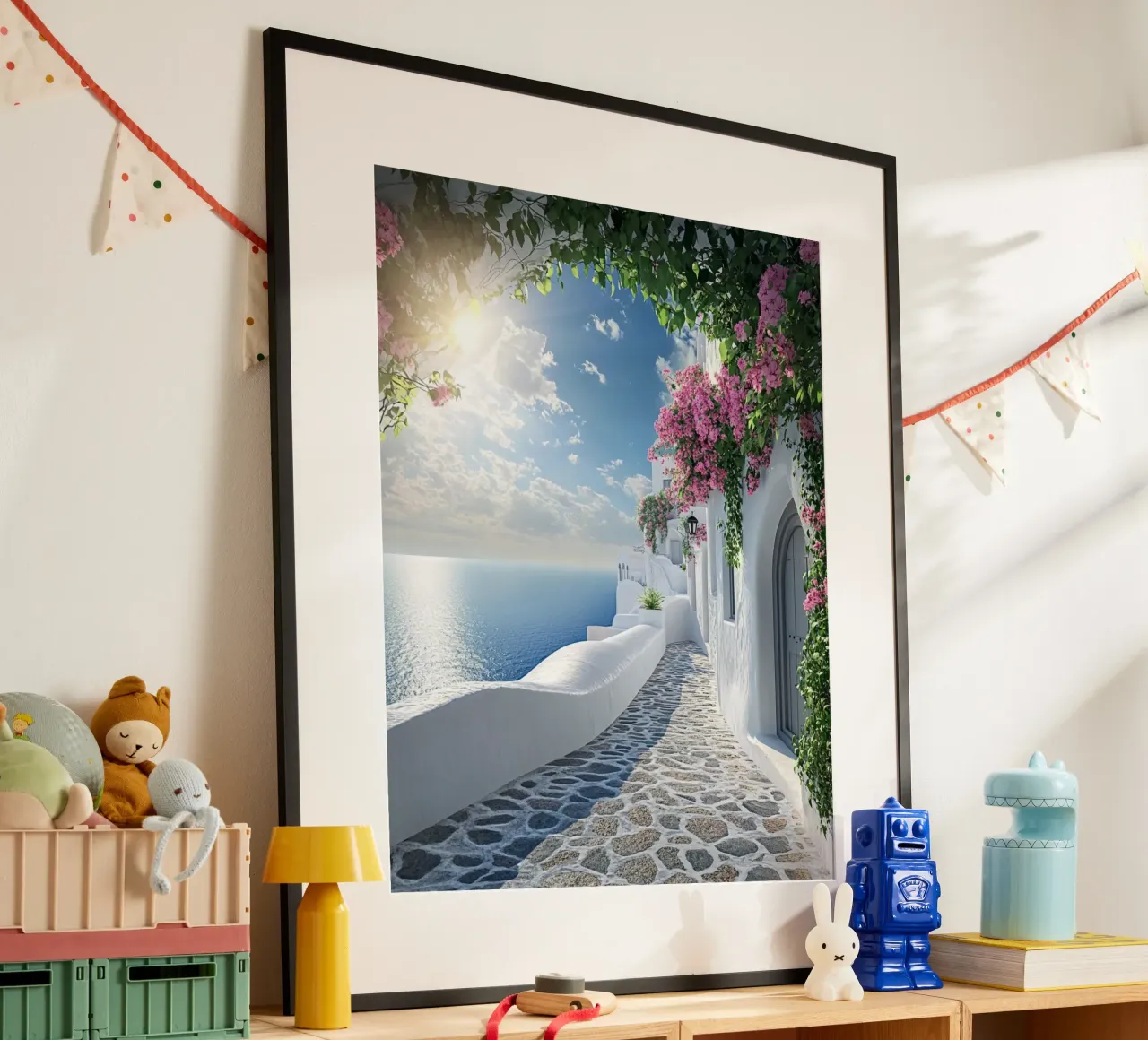 Vibrazioni di Santorini carta hahnemühle da PhotoVibe Decor