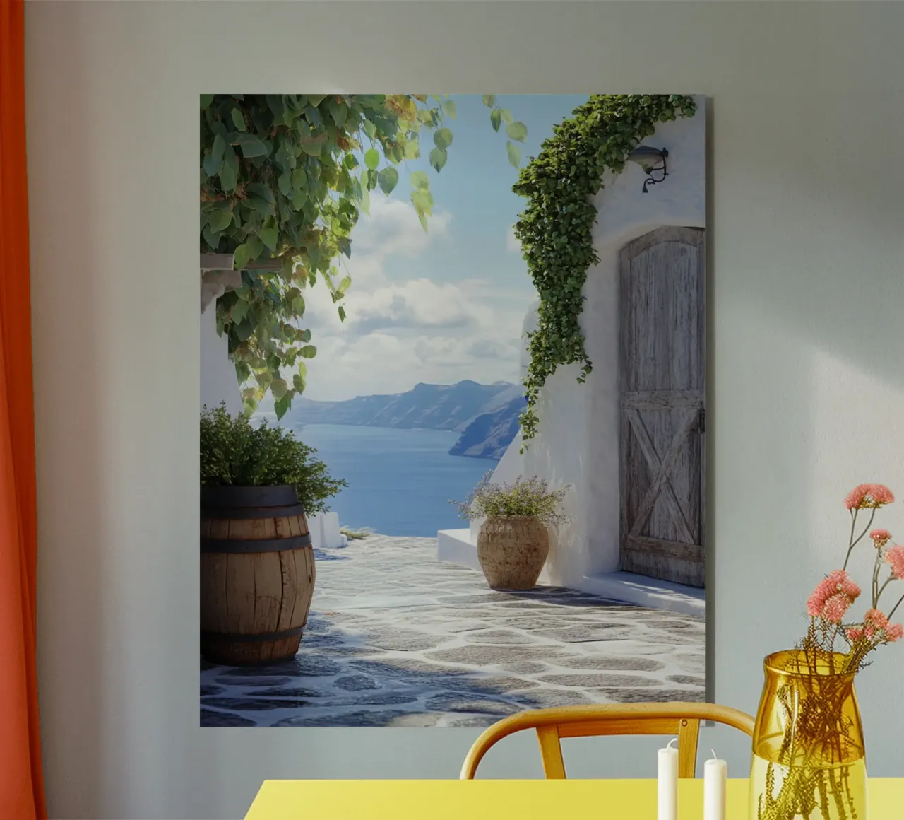 Vibrazioni di Santorini pannello forex da PhotoVibe Decor