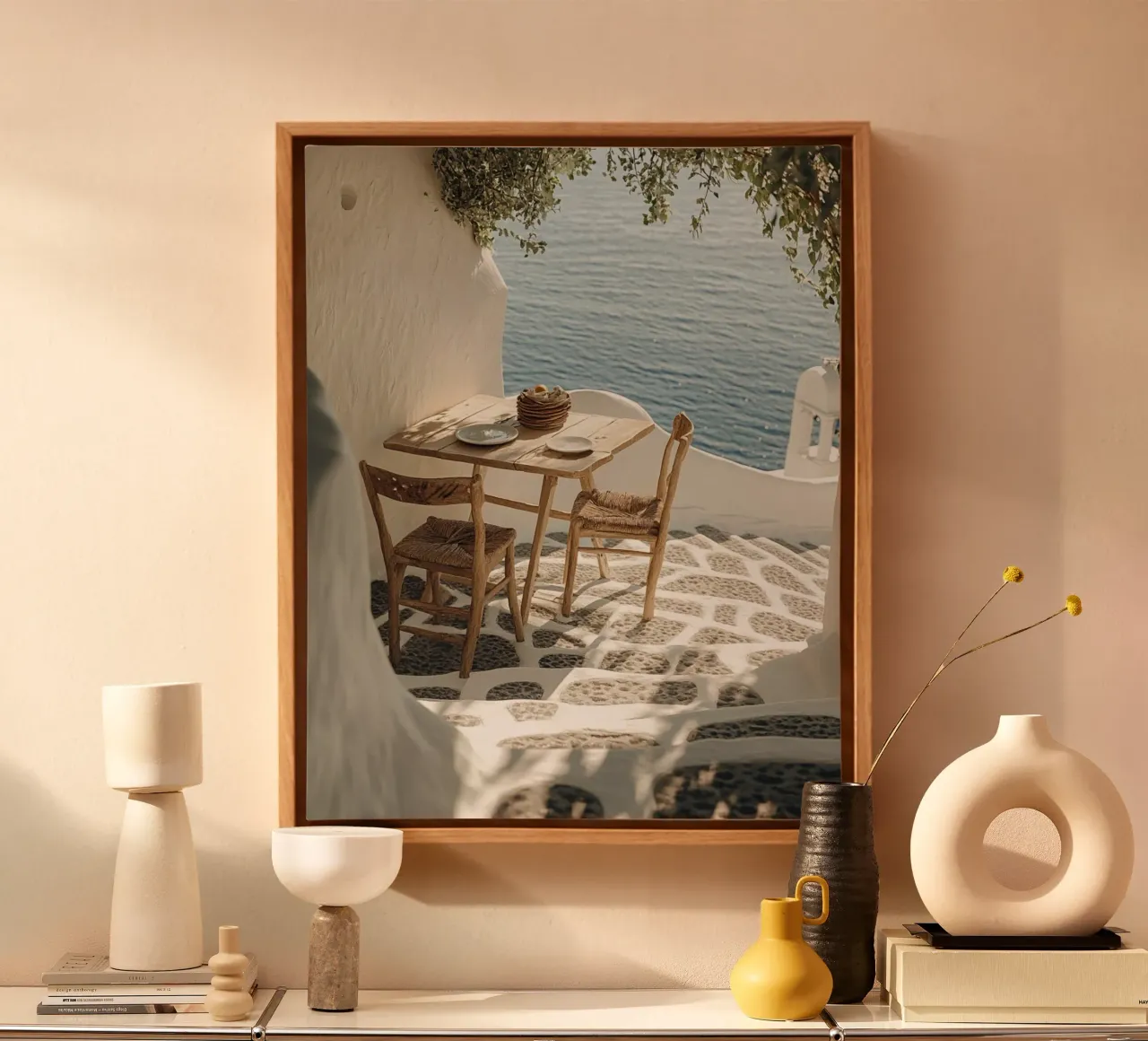 Vibrazioni di Santorini tela da PhotoVibe Decor