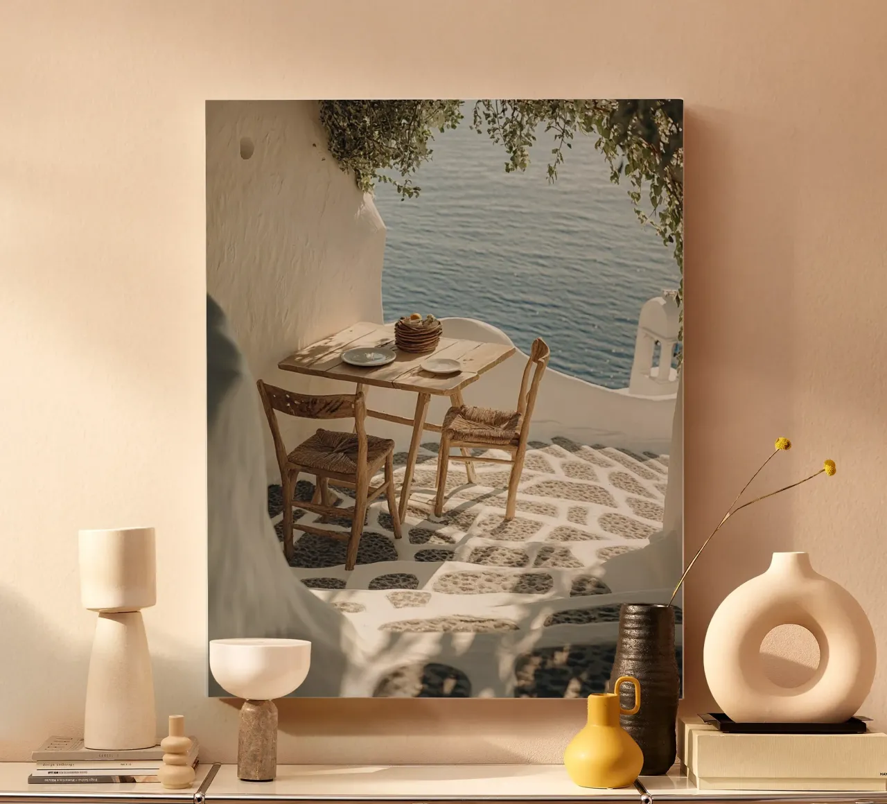 Vibrazioni di Santorini tela da PhotoVibe Decor