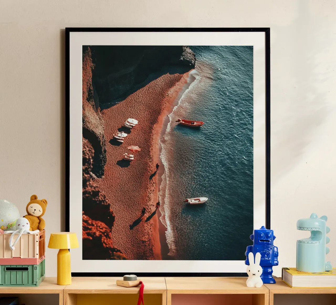 Vibrazioni di Santorini carta hahnemühle da PhotoVibe Decor