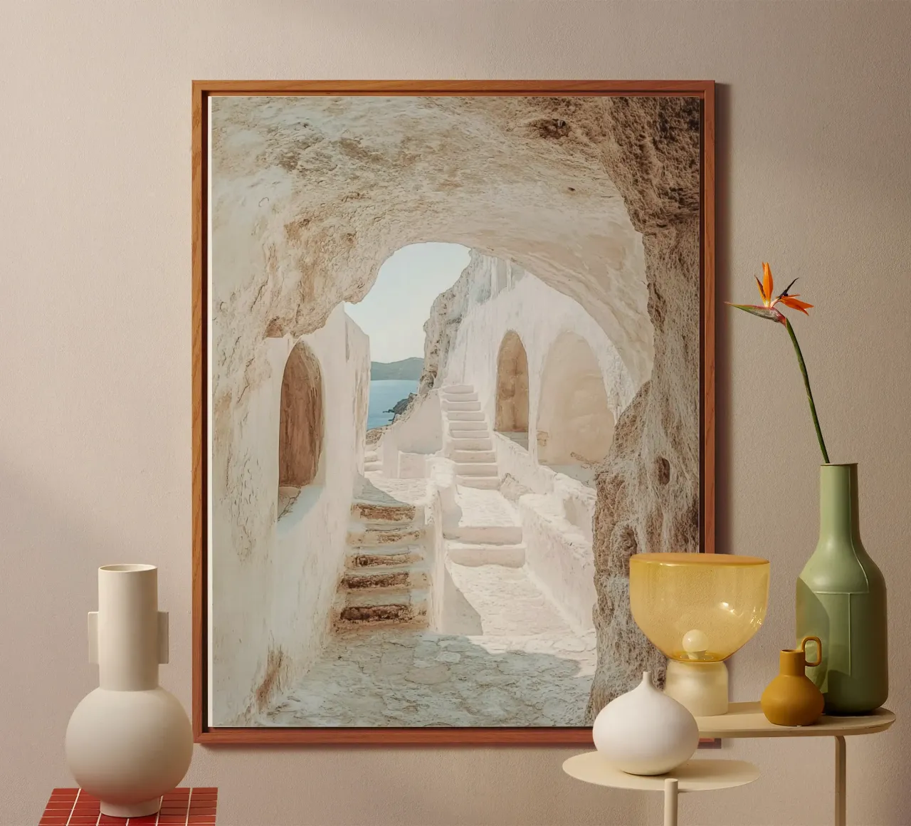 Vibrazioni di Santorini alluminio dibond da PhotoVibe Decor
