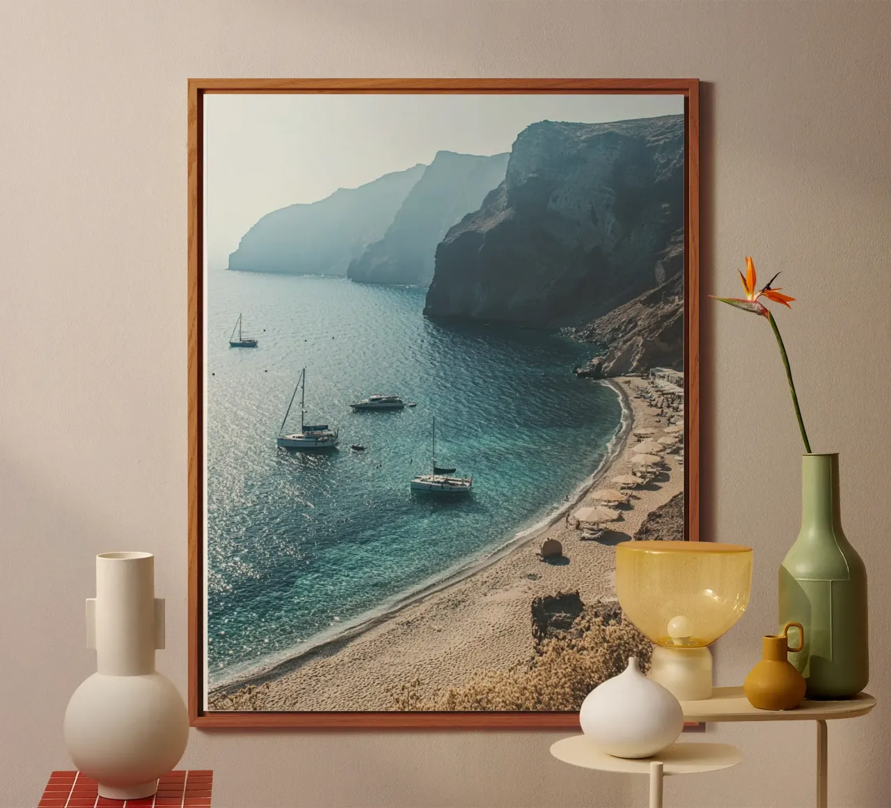 Vibrazioni di Santorini alluminio dibond da PhotoVibe Decor