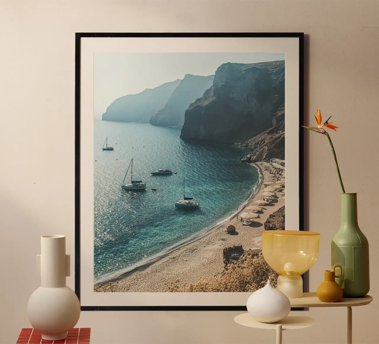 Santorini-Vibes Hahnemühle von PhotoVibe Decor