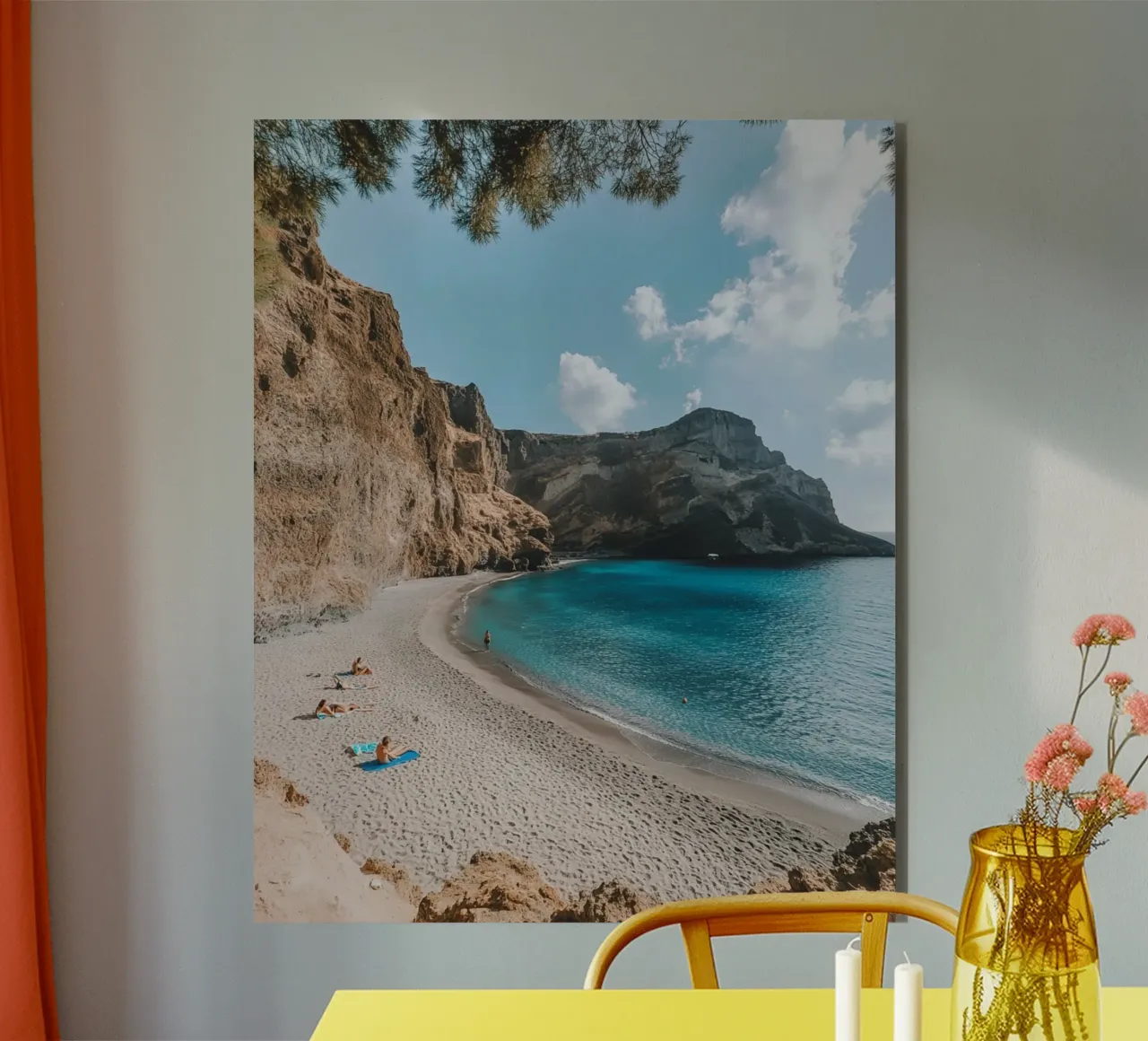 Vibrazioni di Santorini alluminio dibond da PhotoVibe Decor