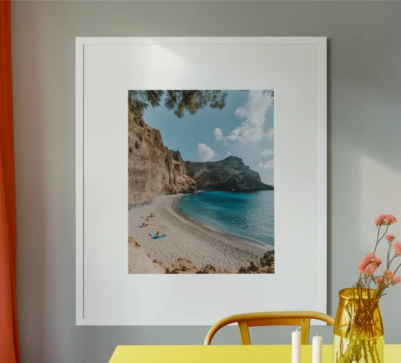 Vibrazioni di Santorini poster da PhotoVibe Decor