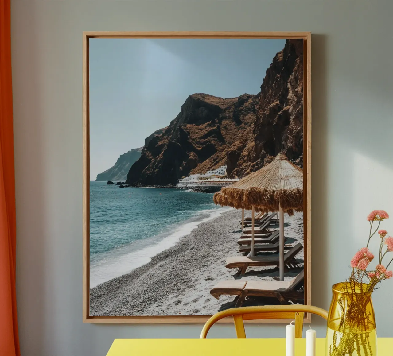 Santorini vibes canvas by PhotoVibe Decor
