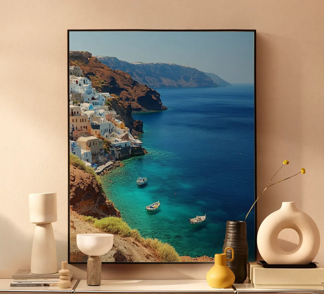 Vibrazioni di Santorini alluminio dibond da PhotoVibe Decor