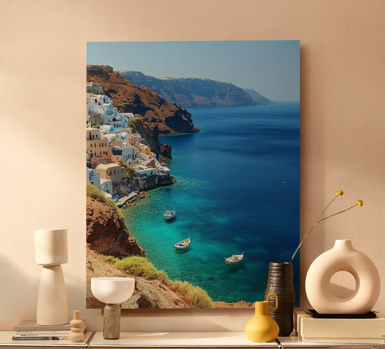 Vibrazioni di Santorini alluminio dibond da PhotoVibe Decor