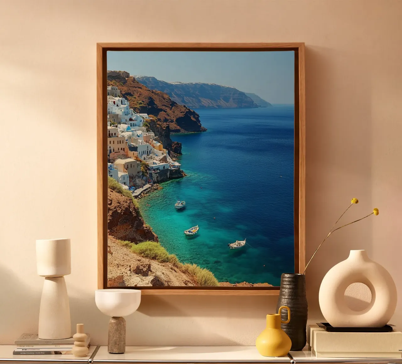 Vibrazioni di Santorini tela da PhotoVibe Decor
