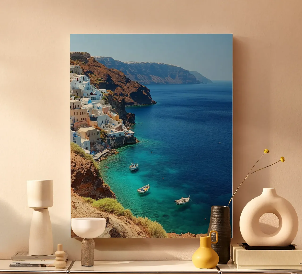 Vibrazioni di Santorini tela da PhotoVibe Decor