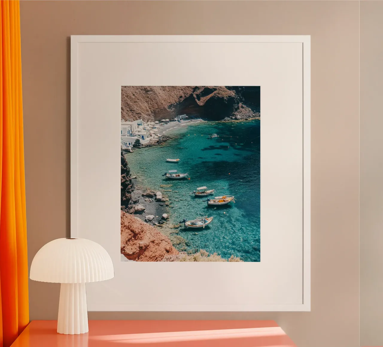 Santorini-Vibes Hahnemühle von PhotoVibe Decor