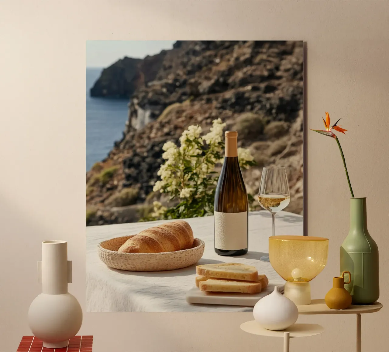 Vibrazioni di Santorini alluminio dibond da PhotoVibe Decor