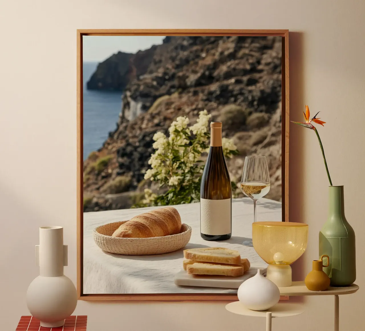 Vibrazioni di Santorini tela da PhotoVibe Decor