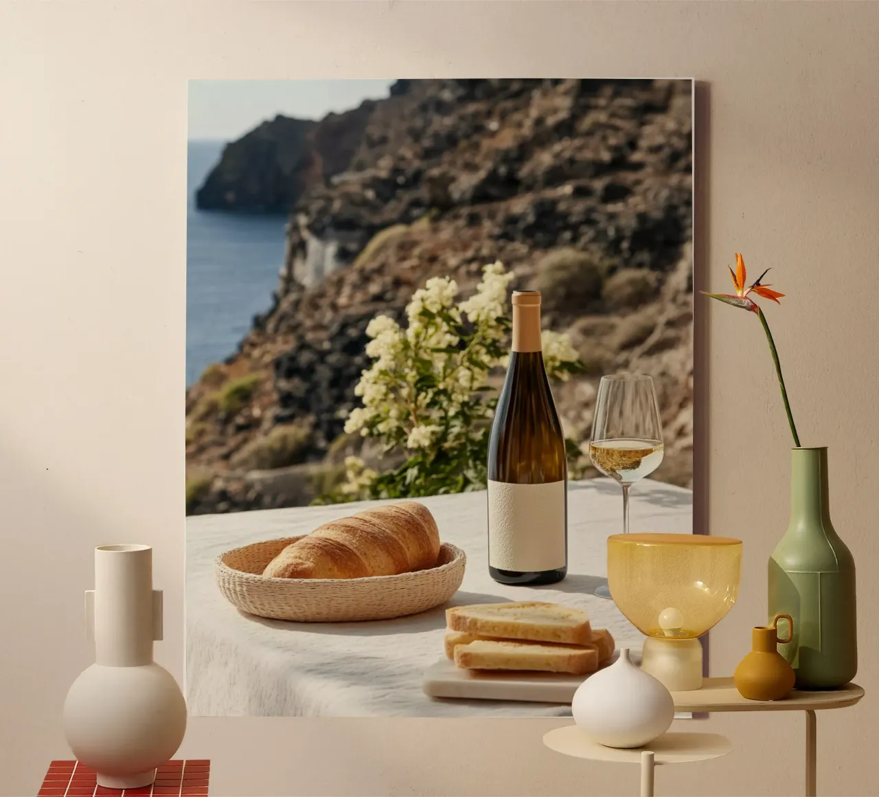 Vibrazioni di Santorini tela da PhotoVibe Decor