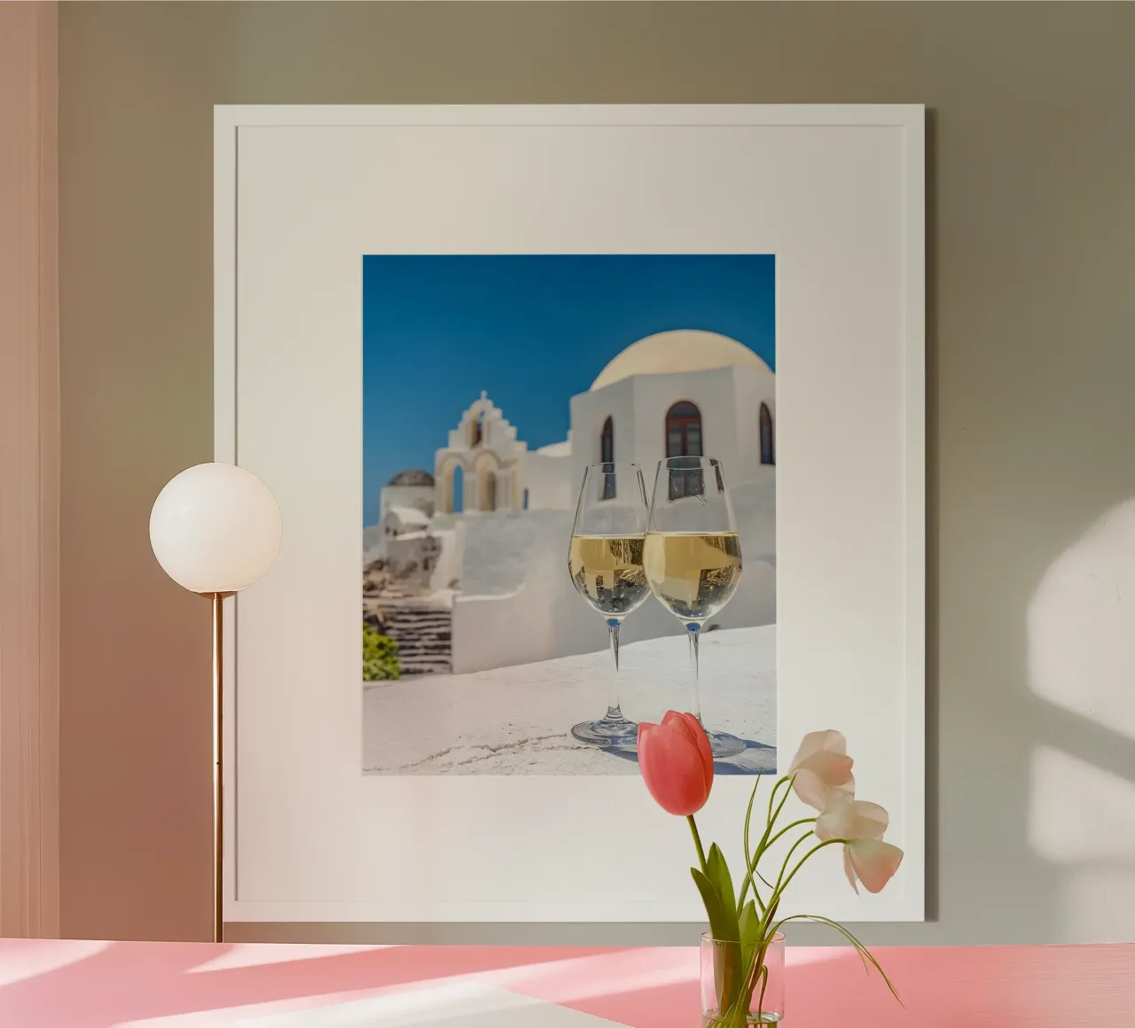 Santorini-Vibes Hahnemühle von PhotoVibe Decor