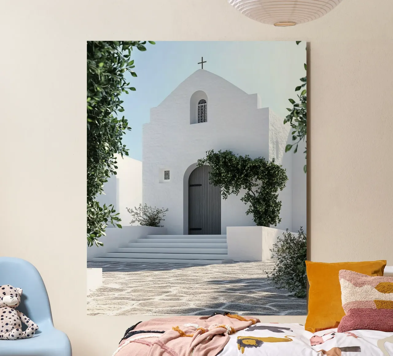 Vibrazioni di Santorini alluminio dibond da PhotoVibe Decor
