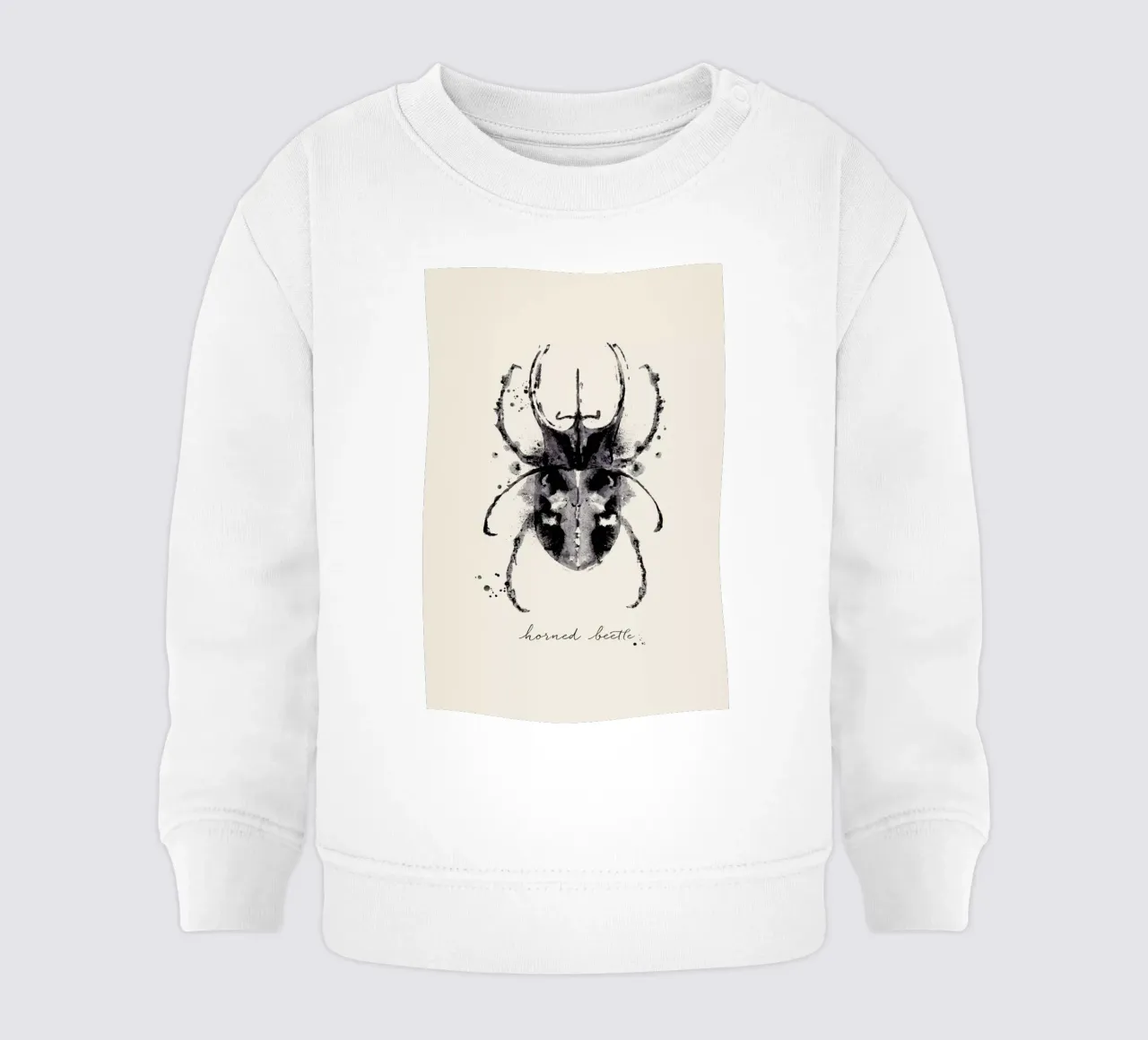 Ink Horned Beetle felpa neonato da Flora & Fauna