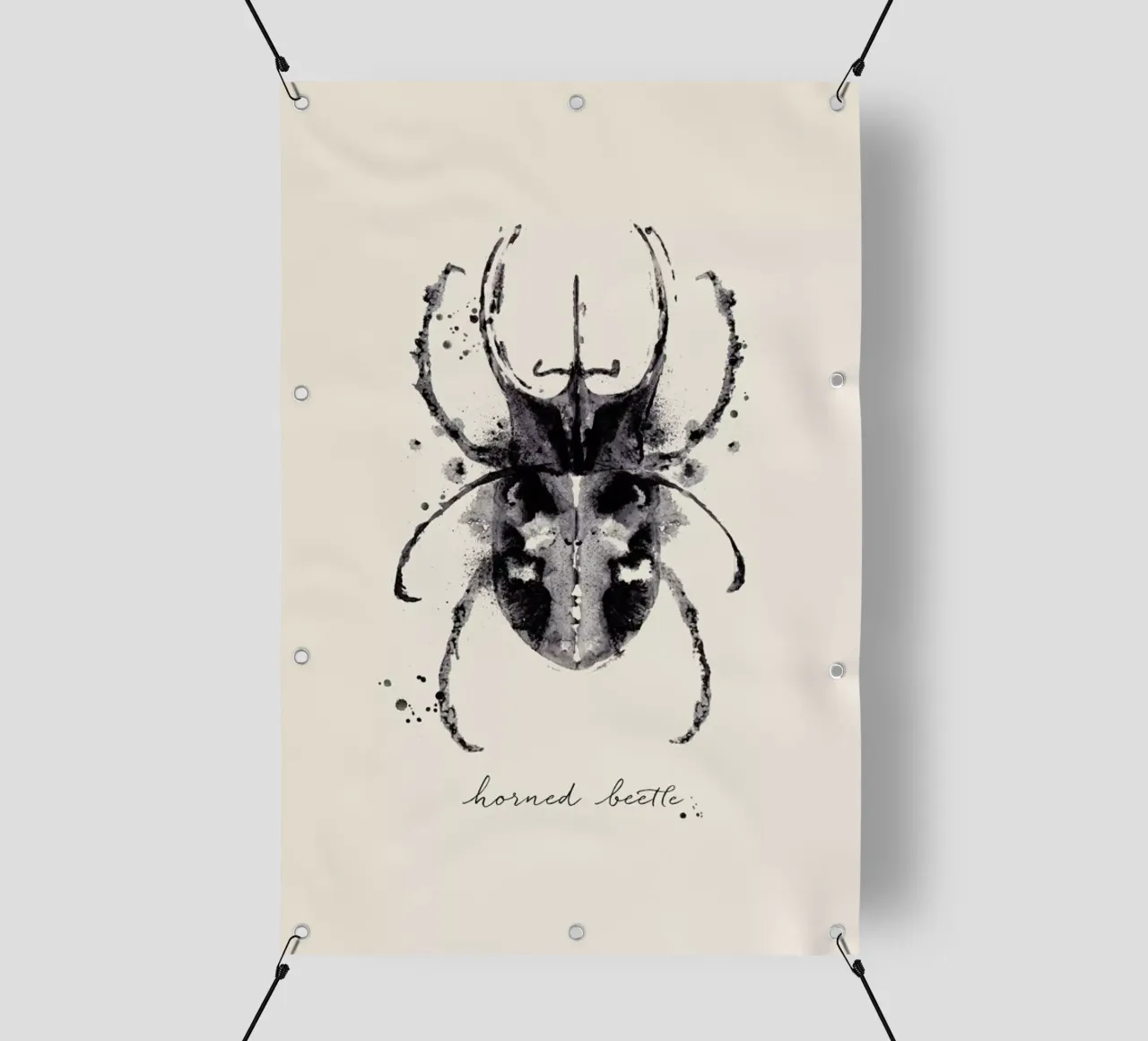 Ink Horned Beetle telo in pvc da Flora & Fauna