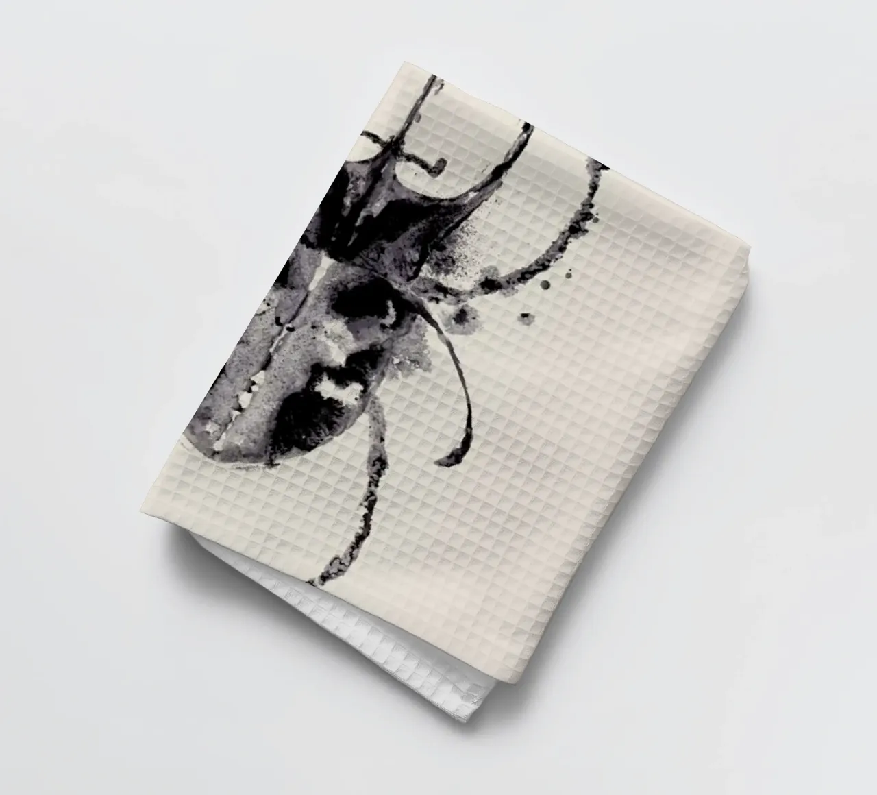 Ink Horned Beetle torchon de Flora & Fauna
