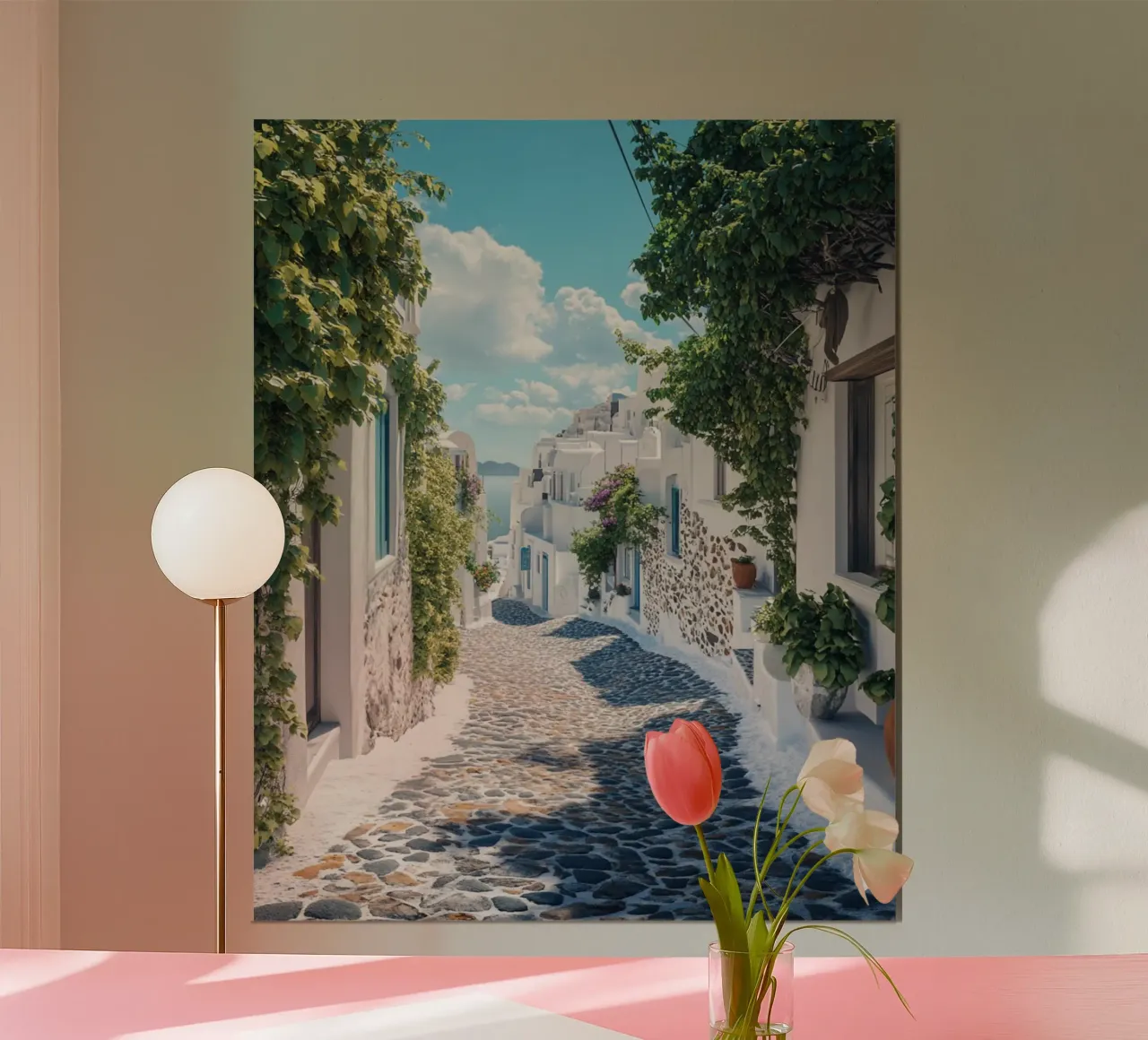 Vibrazioni di Santorini carta hahnemühle da PhotoVibe Decor