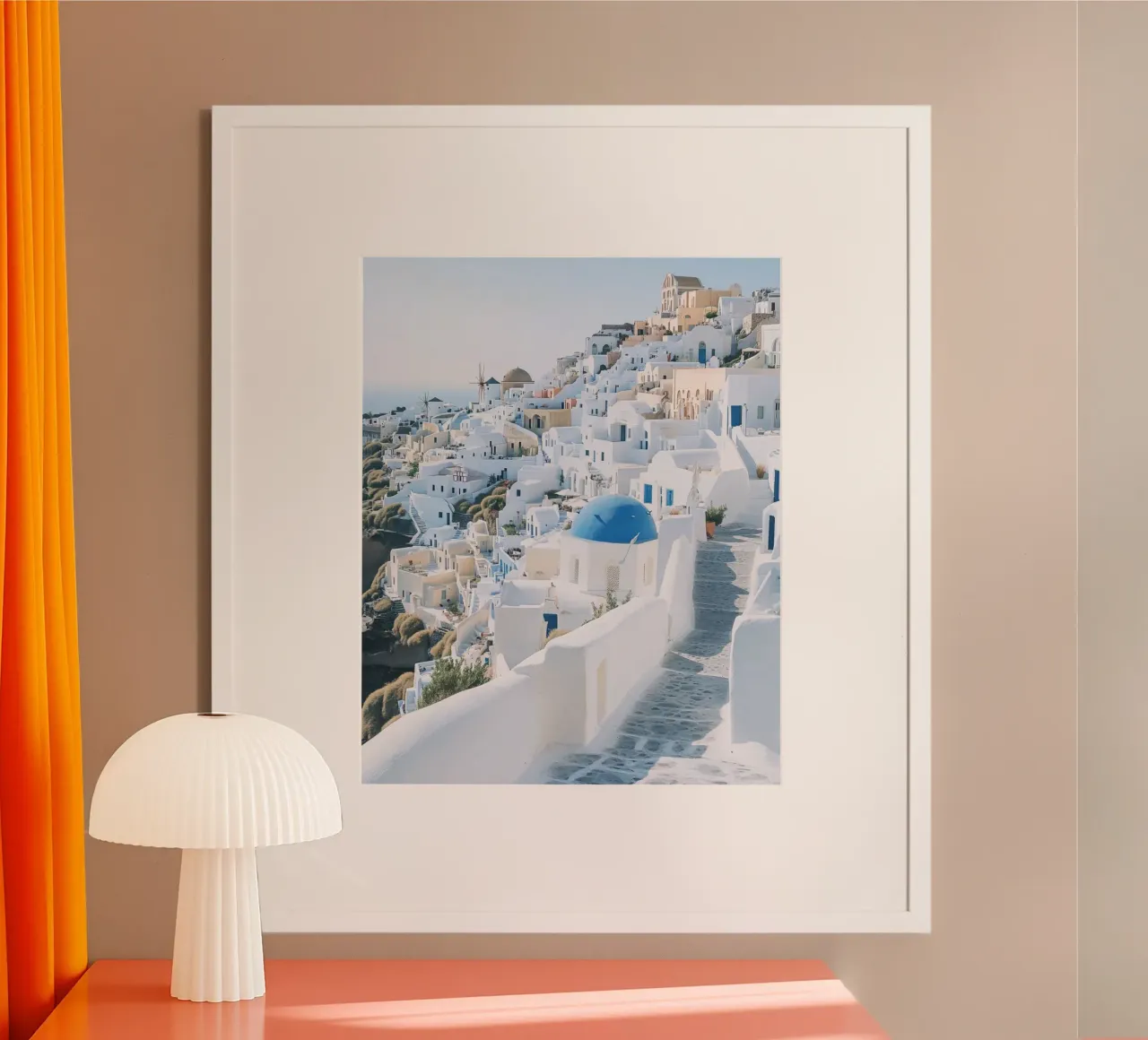 Santorini-Vibes Hahnemühle von PhotoVibe Decor