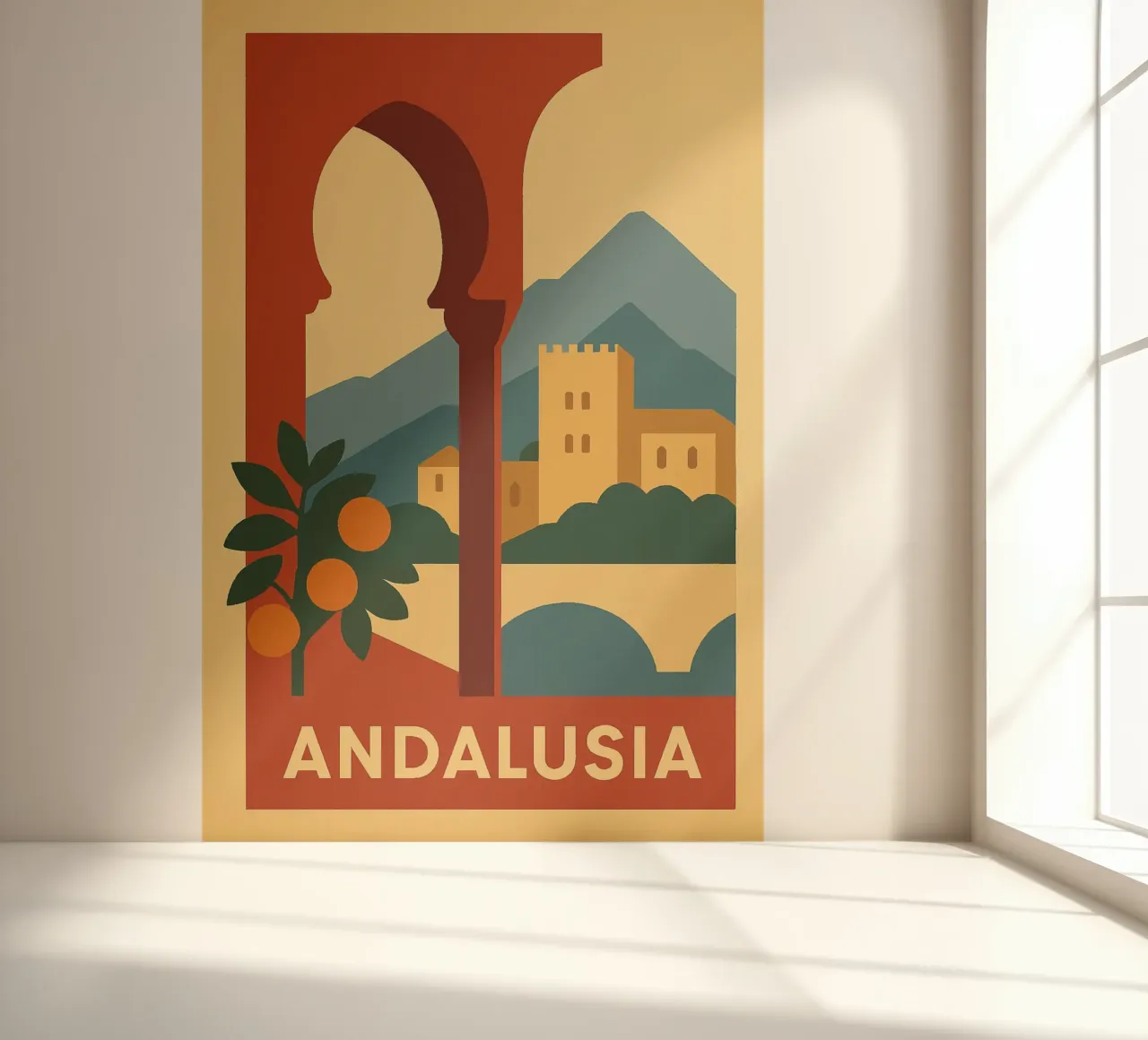 Andalusia Sun & Architecture photo wallpaper by JETLAG | affiches voyage