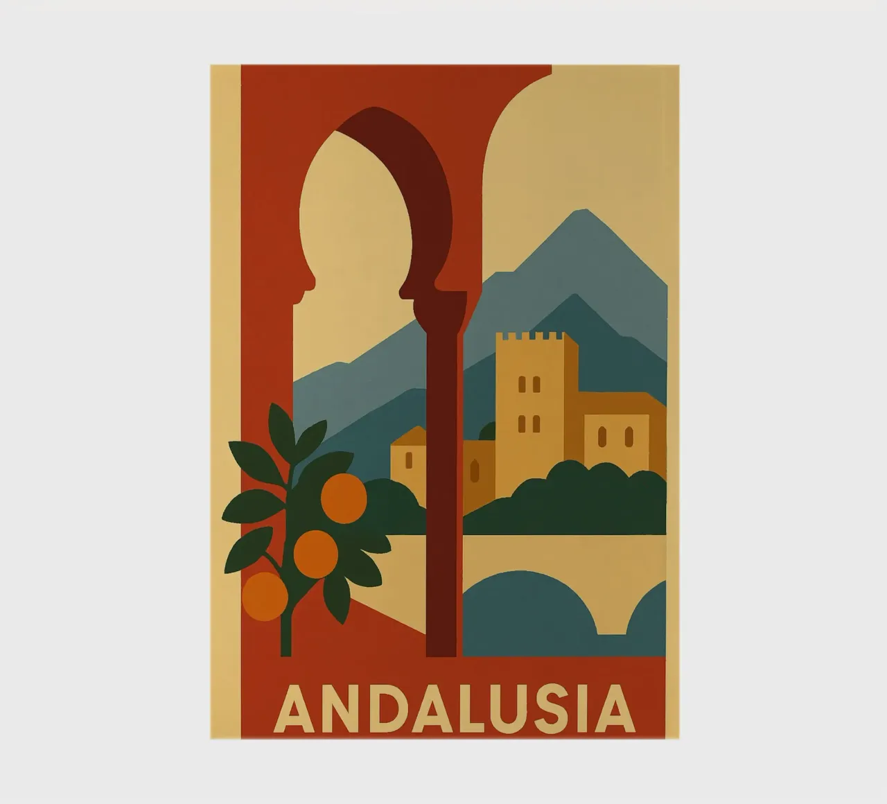 Andalusia Sun & Architecture notebook by JETLAG | affiches voyage