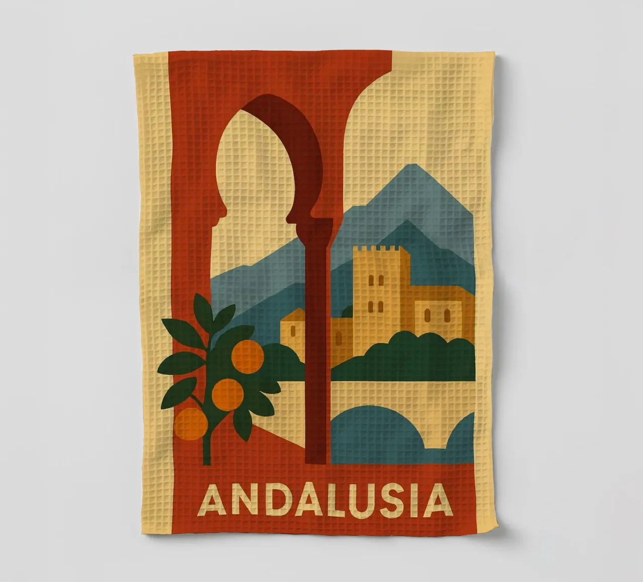 Andalousie Soleil & Architecture torchon de JETLAG | affiches voyage