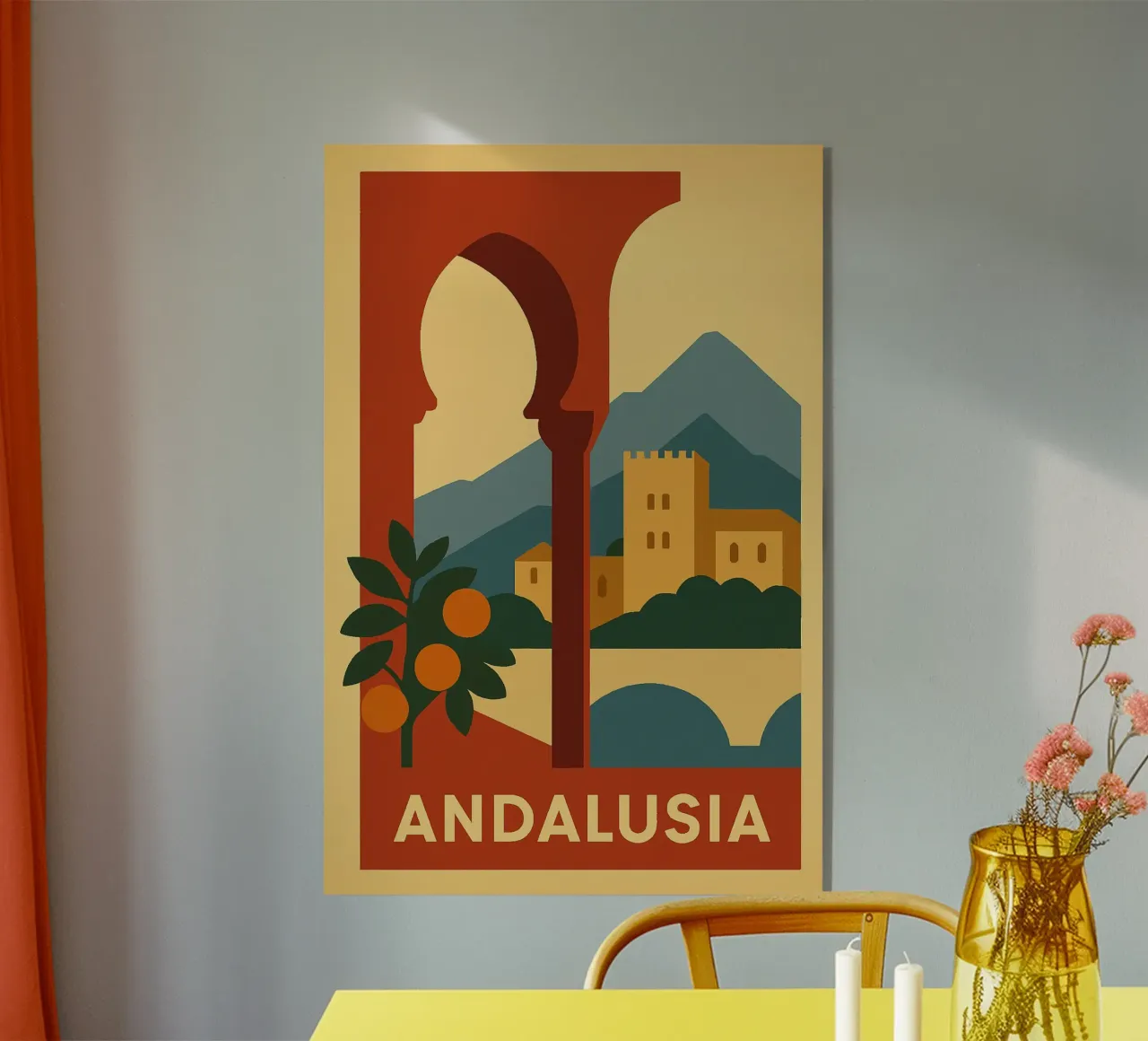 Sole e architettura in Andalusia plexiglass da JETLAG | affiches voyage