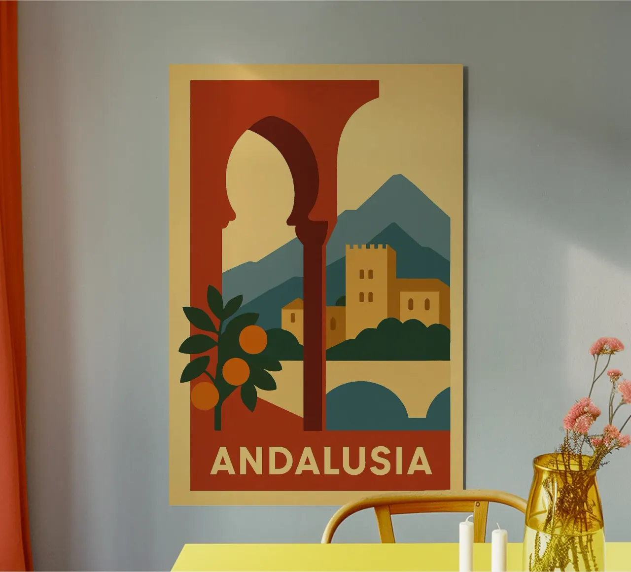Sole e architettura in Andalusia alluminio dibond da JETLAG | affiches voyage