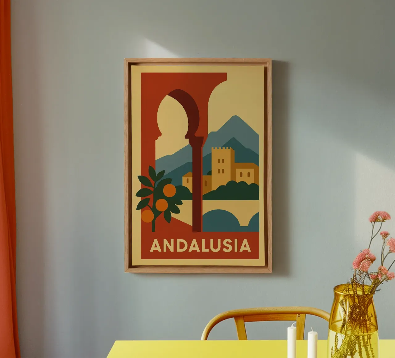 Andalusia Sun & Architecture canvas by JETLAG | affiches voyage