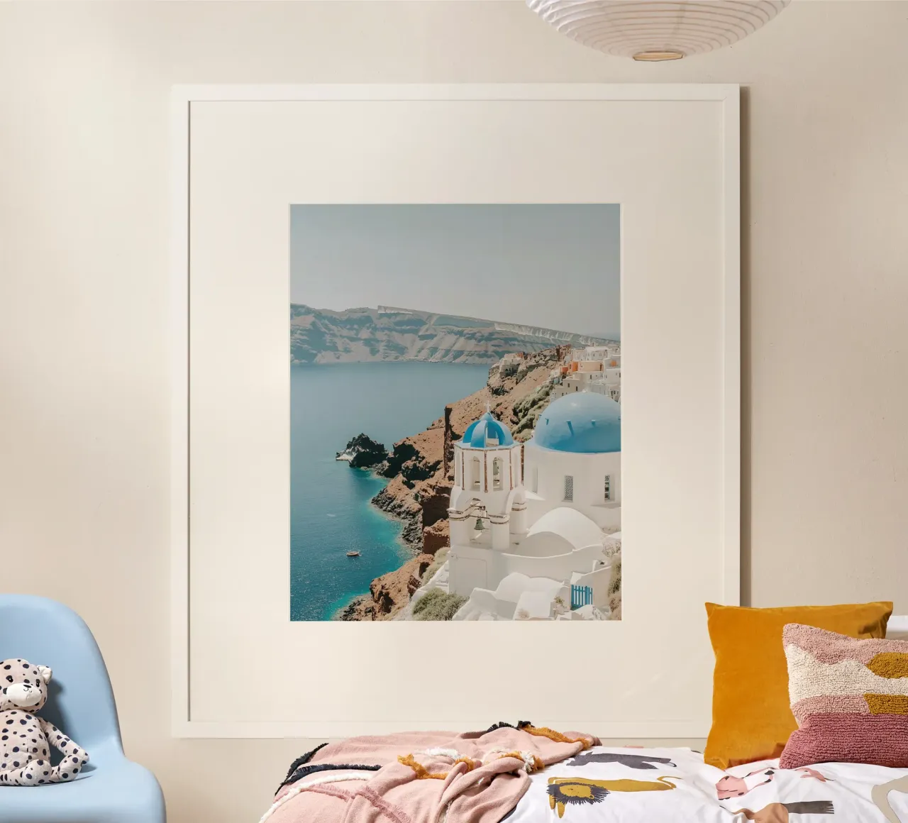 Vibrazioni di Santorini carta hahnemühle da PhotoVibe Decor