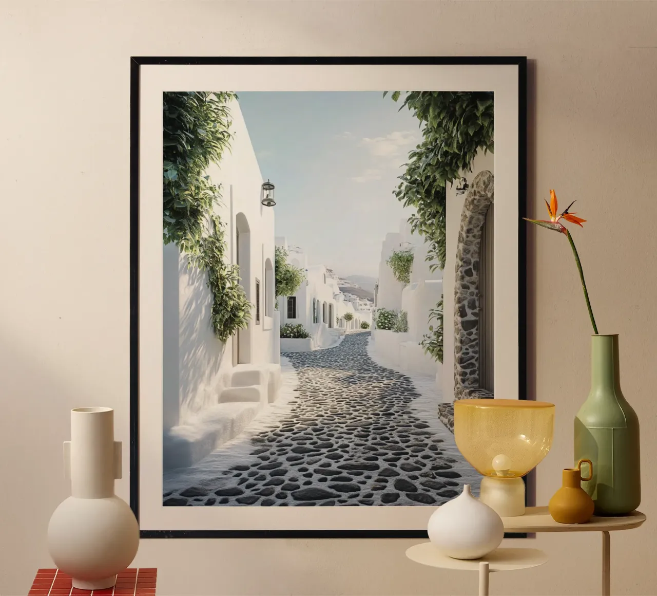 Vibrazioni di Santorini carta hahnemühle da PhotoVibe Decor