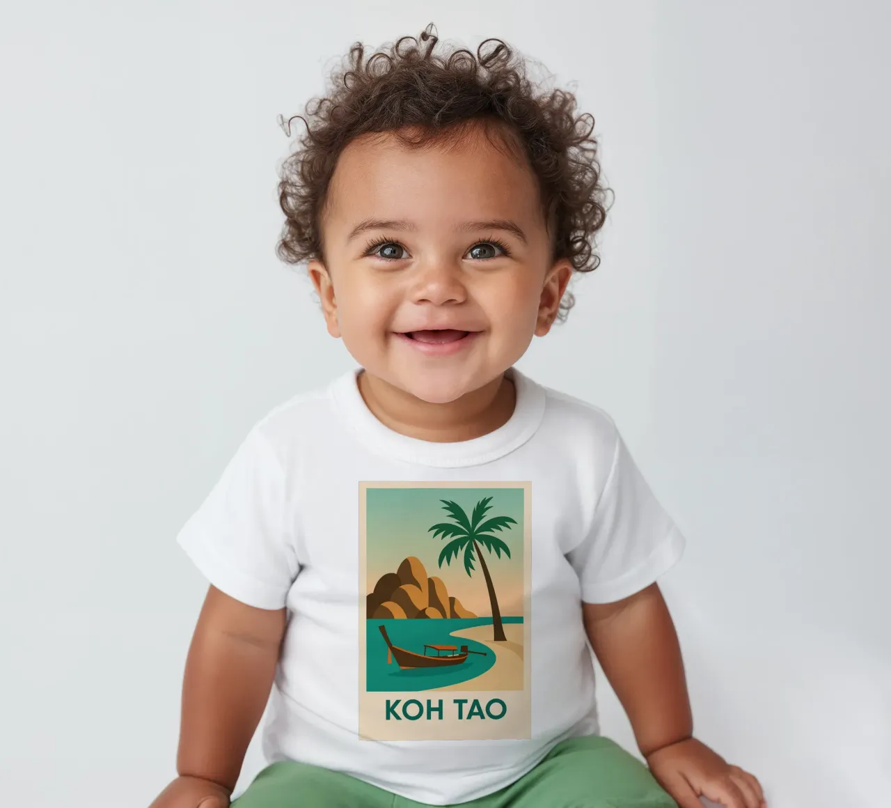 Fuga tropicale a Koh Tao - L'isola tailandese maglietta neonato da JETLAG | affiches voyage