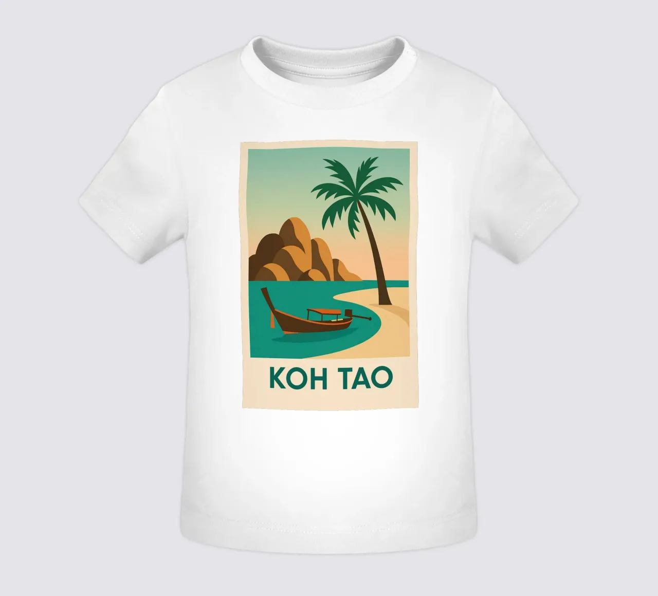 Fuga tropicale a Koh Tao - L'isola tailandese maglietta neonato da JETLAG | affiches voyage